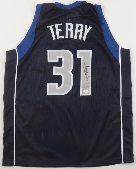 Jason Terry Autographed Hand Signed Custom Dallas Mavericks Jersey - JSA COA