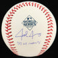 Josh Jung Autographed Hand Signed World Series Ball - Beckett COA