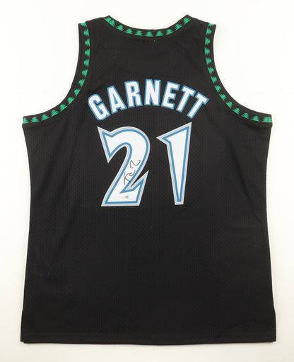 Kevin Garnett Autographed Hand Signed Mitchell & Ness Minnesota Timberwolves Jersey - JSA COA