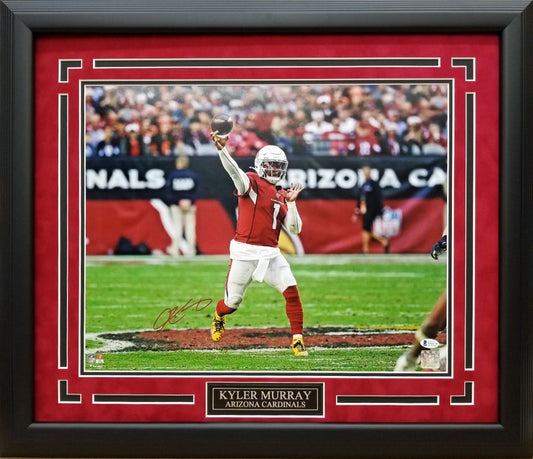 Kyler Murray Autographed Hand Signed Custom Framed 16x20 Arizona Cardinals Photo - Beckett COA