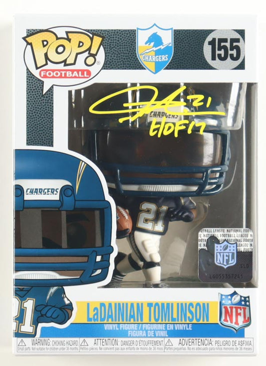 Ladanian Tomlinson Autographed Hand Signed Funko Pop #155 - Beckett COA