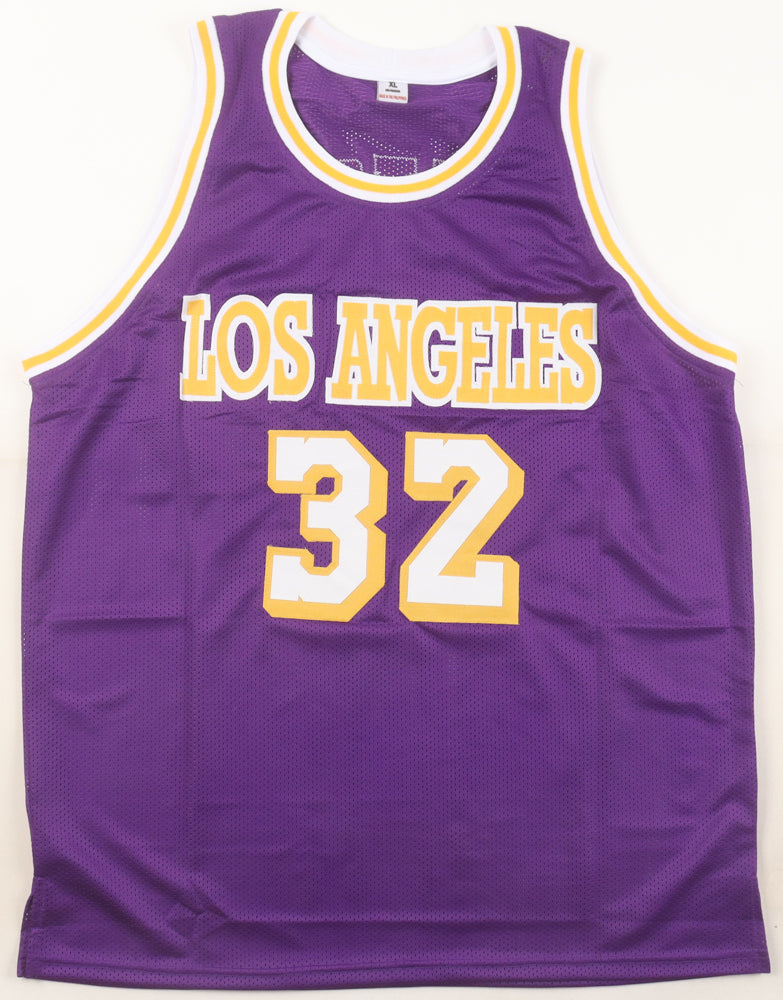 Magic Johnson Autographed Hand Signed Custom Los Angeles Lakers Jersey - Beckett COA