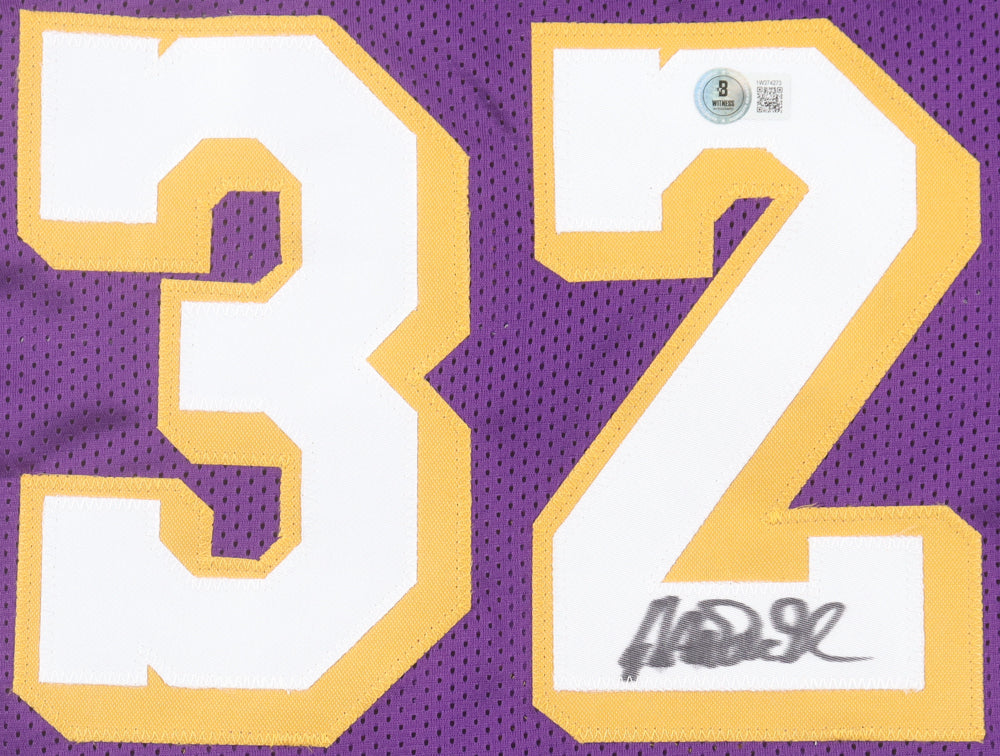 Magic Johnson Autographed Hand Signed Custom Los Angeles Lakers Jersey - Beckett COA