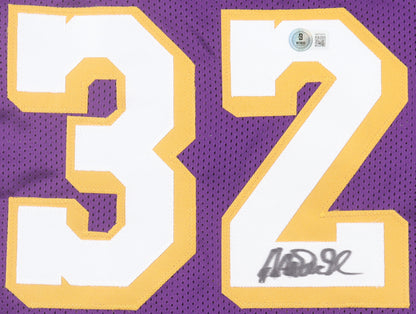 Magic Johnson Autographed Hand Signed Custom Los Angeles Lakers Jersey - Beckett COA