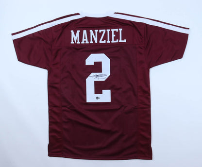 Johnny Manziel Autographed Hand Signed Custom Texas A&M Jersey - Beckett COA