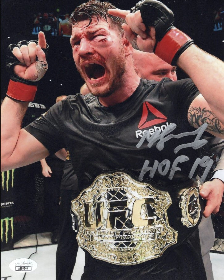 Michael Bisping Autographed Hand Signed 8x10 Photo - JSA COA