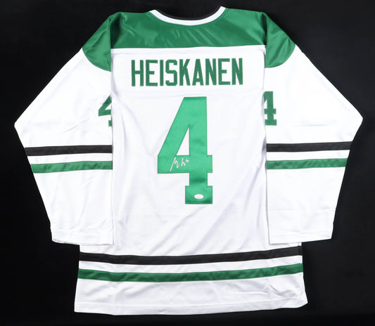 Miro Heiskanen Autographed Hand Signed Custom Dallas Stars Jersey - JSA COA