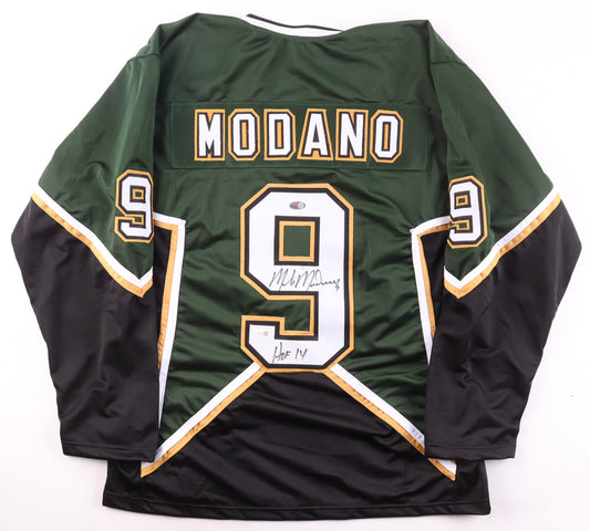 Mike Modano Autographed Hand Signed Custom Dallas Stars Jersey With Insc. - JSA COA