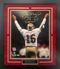 Joe Montana Autographed Hand Signed Custom Framed SF 49ers 16x20 Photo - PSA/DNA COA