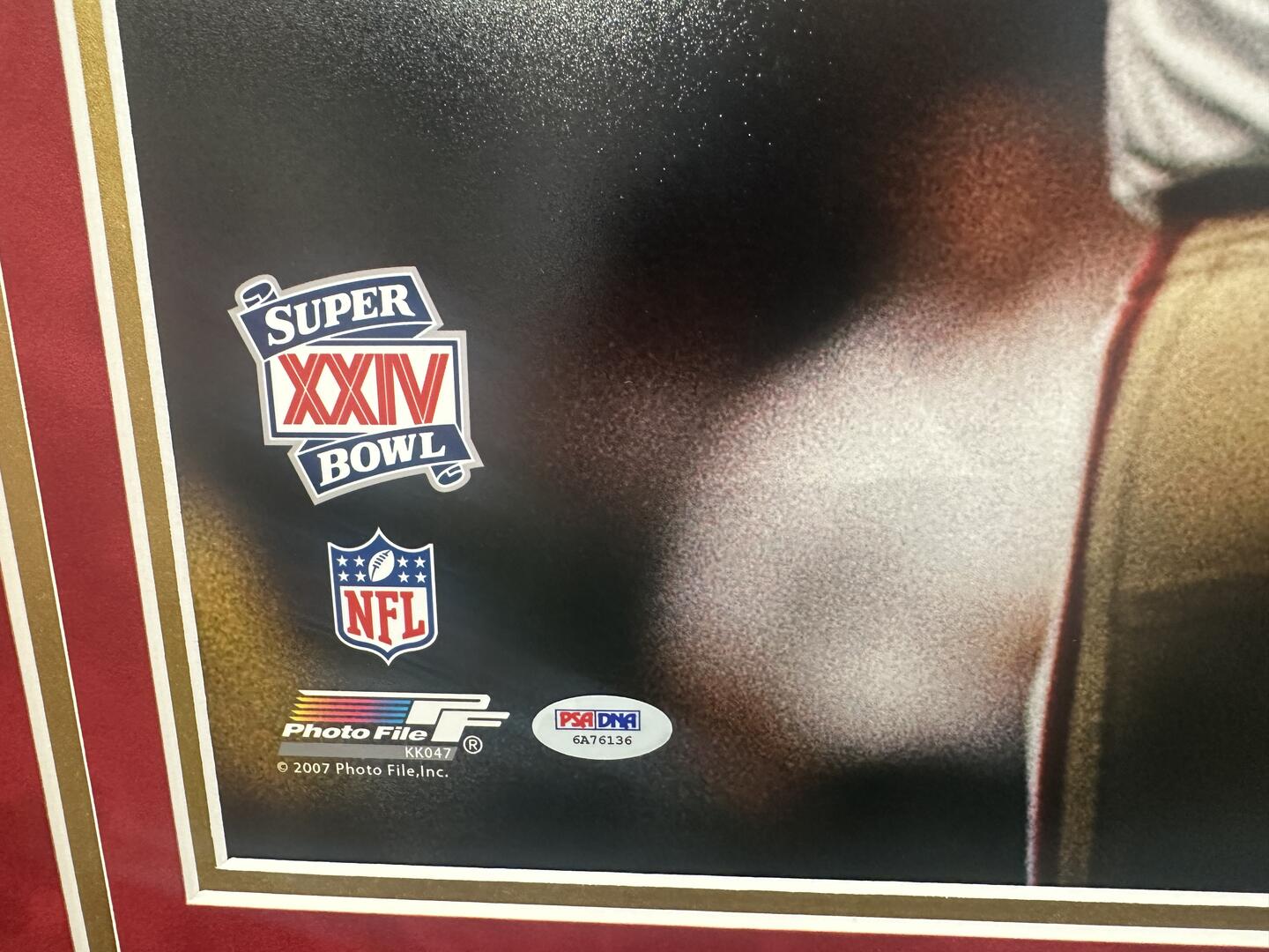 Joe Montana Autographed Hand Signed Custom Framed SF 49ers 16x20 Photo - PSA/DNA COA