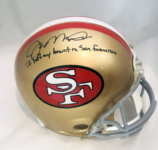 Joe Montana Signed Full Size Authentic San Francisco 49ers Helmet 1 Inscription