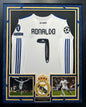 Cristiano Ronaldo Autographed Hand Signed Custom Framed Real Madrid Jersey - Beckett COA