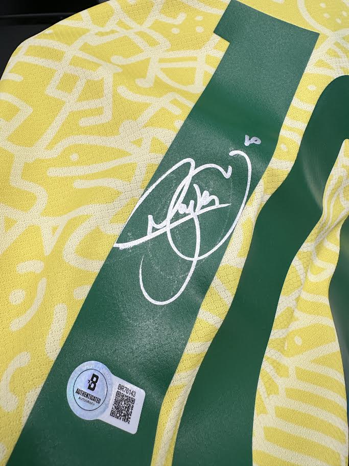 Neymar Jr. Autographed Hand Signed Custom Brazil Jersey - Beckett COA