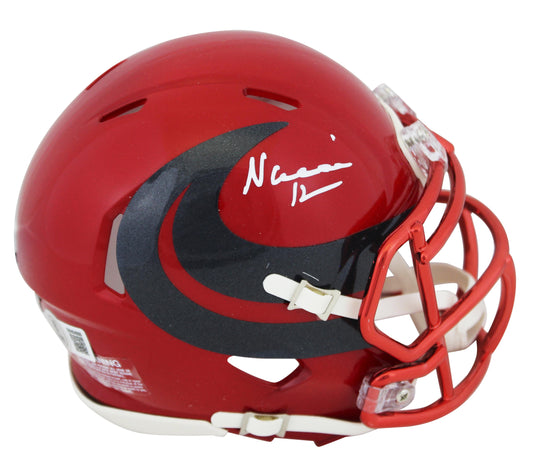 Nico Collins Autographed Hand Signed Houston Texans Mini Helmet - Beckett COA