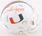 Clinton Portis Autographed Hand Signed Miami Hurricanes Mini Helmet - Beckett COA