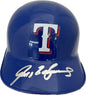 Ivan "Pudge" Rodriguez Autographed Hand Signed Texas Rangers Mini Helmet - Beckett COA