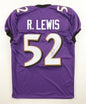 Ray Lewis Autographed Hand Signed Custom Baltimore Ravens Jersey - JSA COA