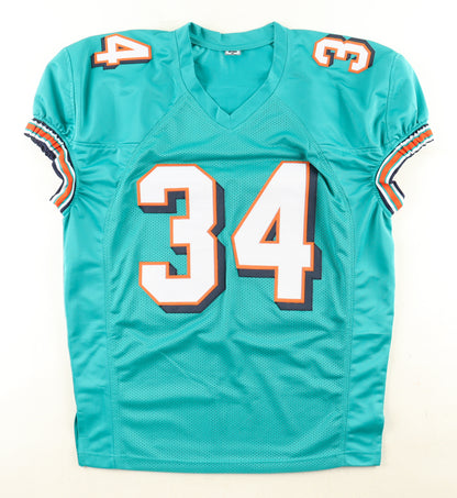 Ricky Williams Autographed Hand Signed Custom Miami Dolphins Jersey - JSA COA