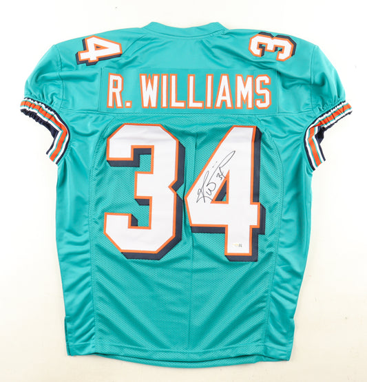Ricky Williams Autographed Hand Signed Custom Miami Dolphins Jersey - JSA COA