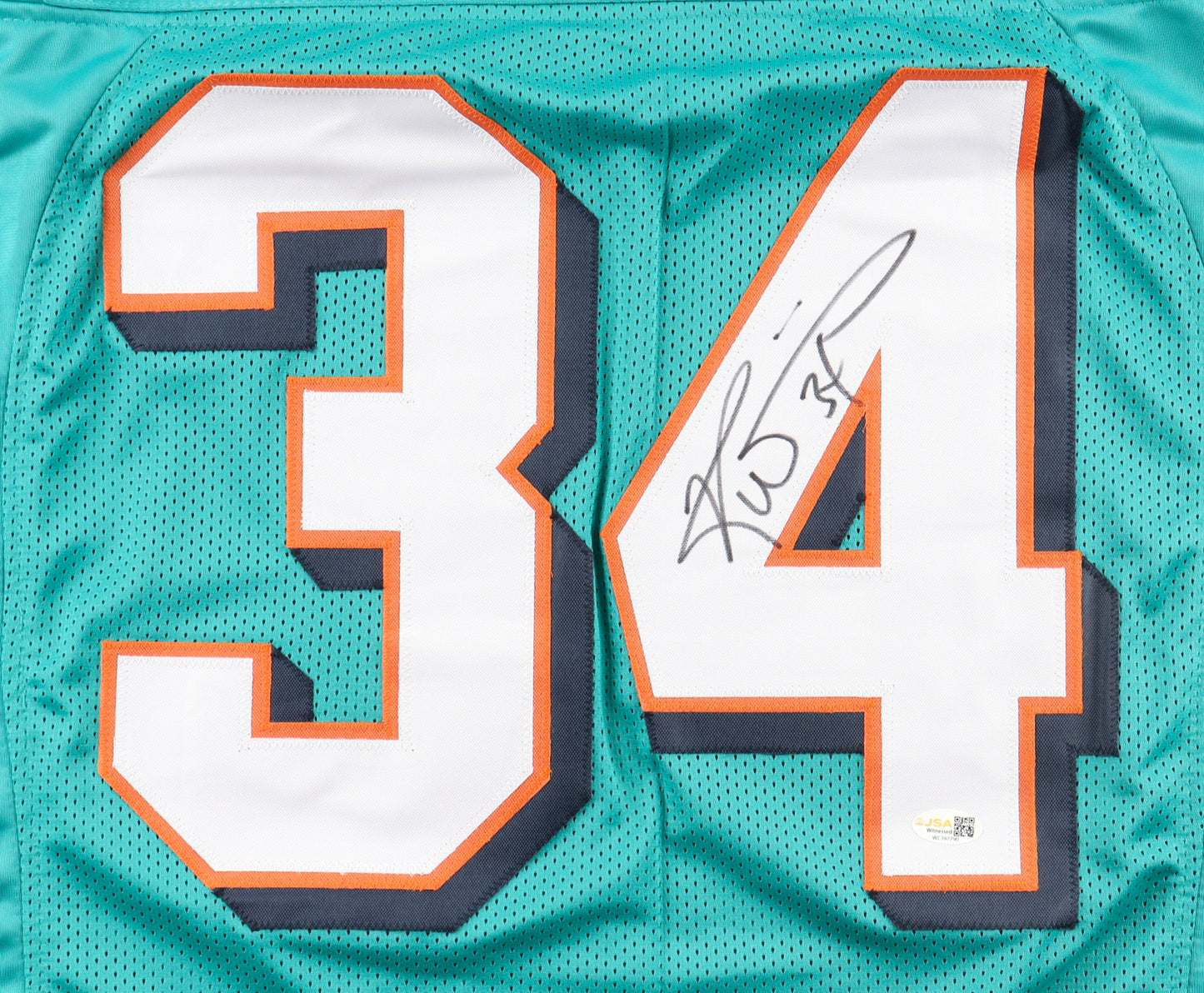 Ricky Williams Autographed Hand Signed Custom Miami Dolphins Jersey - JSA COA