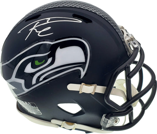 Russell Wilson Autographed Hand Signed Seattle Seahawks Mini Helmet - Russell Wilson Holo