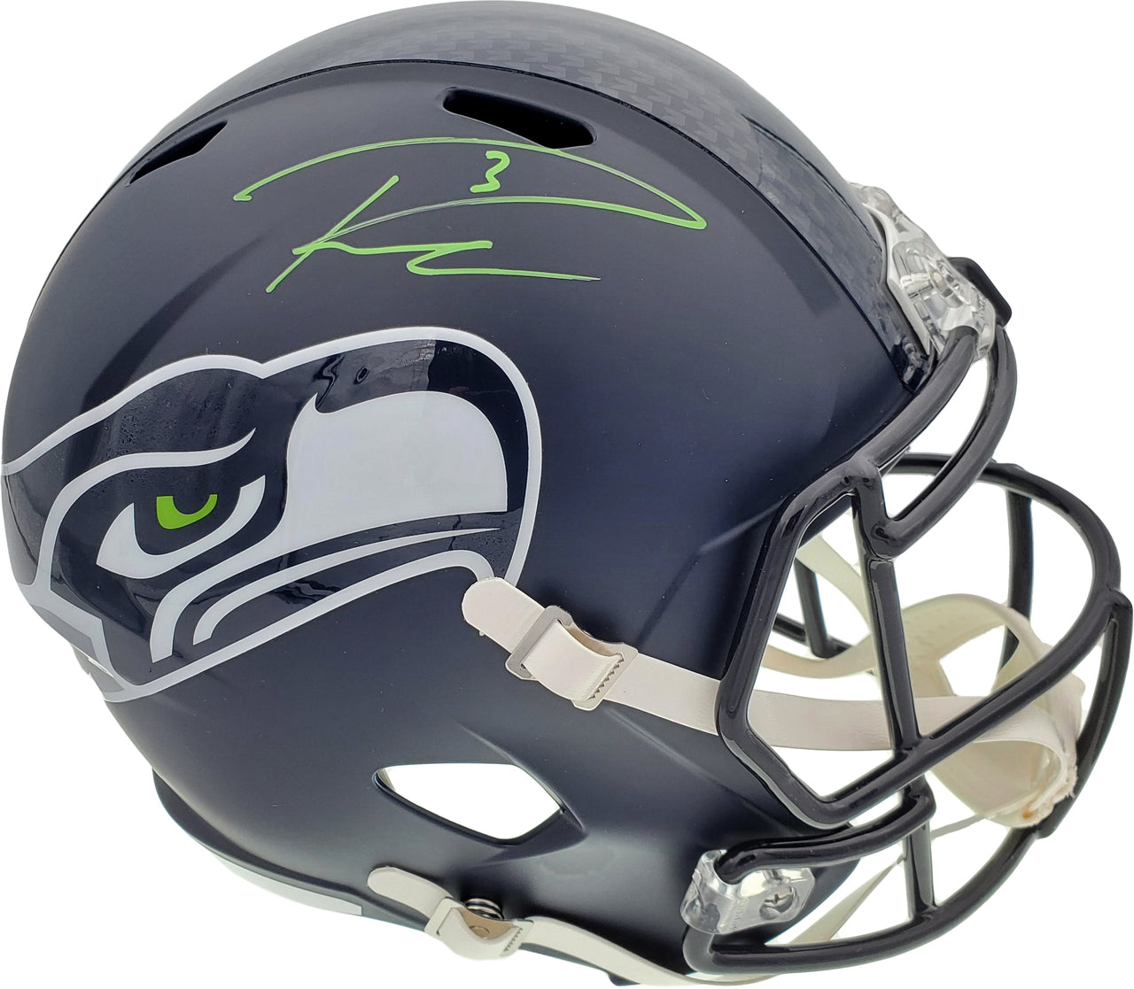 Russell Wilson Autographed Hand Signed Full Size Replica Seattle Seahawks Helmet - Beckett COA