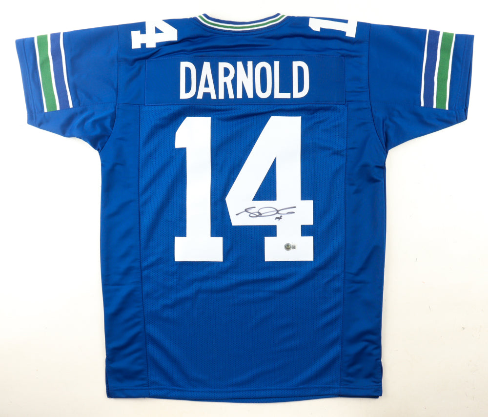 Sam Darnold Autographed Hand Signed Custom Seattle Seahawks Jersey - Beckett COA