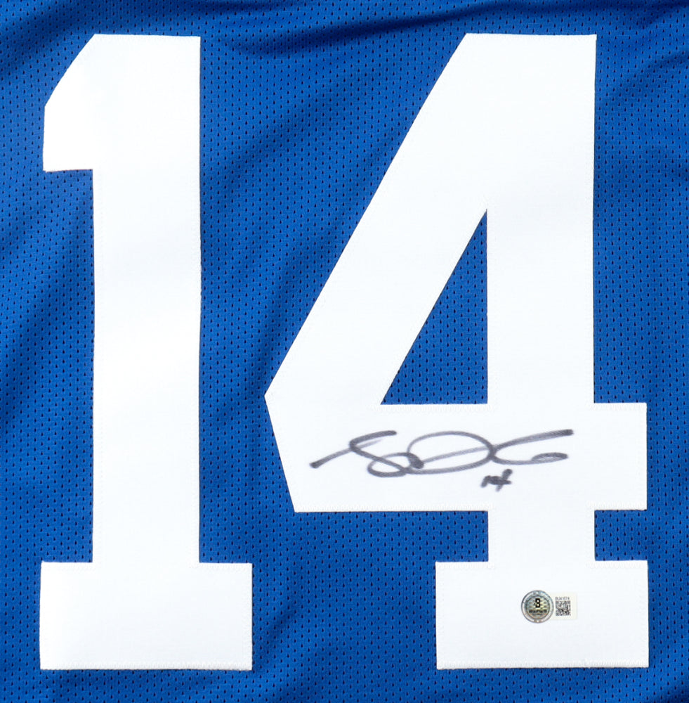 Sam Darnold Autographed Hand Signed Custom Seattle Seahawks Jersey - Beckett COA