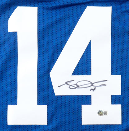 Sam Darnold Autographed Hand Signed Custom Seattle Seahawks Jersey - Beckett COA
