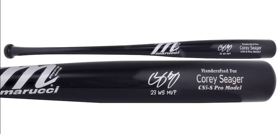 Corey Seager Autographed Hand Signed World Series Marucci Bat - Fanatics COA