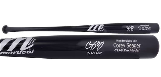 Corey Seager Autographed Hand Signed World Series Marucci Bat - Fanatics COA