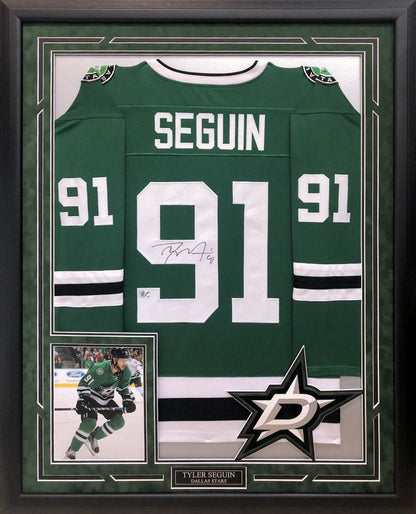 Tyler Seguin Autographed Hand Signed Custom Framed Dallas Stars Jersey