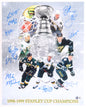 Dallas Stars 1999 Stanley Cup Champions Team Autographed Hand Signed 16x20 Photo - Beckett COA