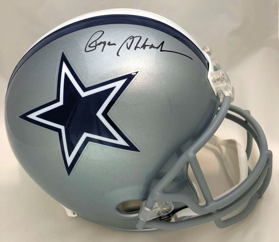 Roger Staubach Signed Full Size Replica Dallas Cowboys Helmet - Beckett COA