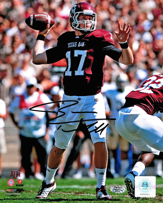 Ryan Tannehill Autographed Hand Signed Vertical 8x10 Texas A&M Photo