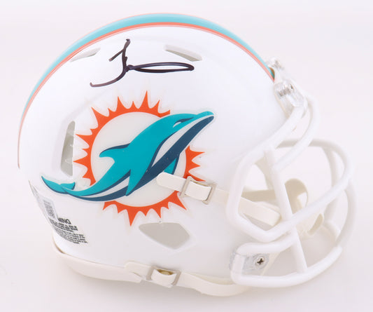 Tyreek Hill Signed Miami Dolphins Mini Helmet - Beckett COA