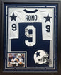 Tony Romo Autographed Hand Signed Custom Framed Dallas Cowboys Jersey