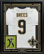 Drew Brees Autographed Hand Signed Custom Framed New Orleans Saints Jersey - Beckett COA