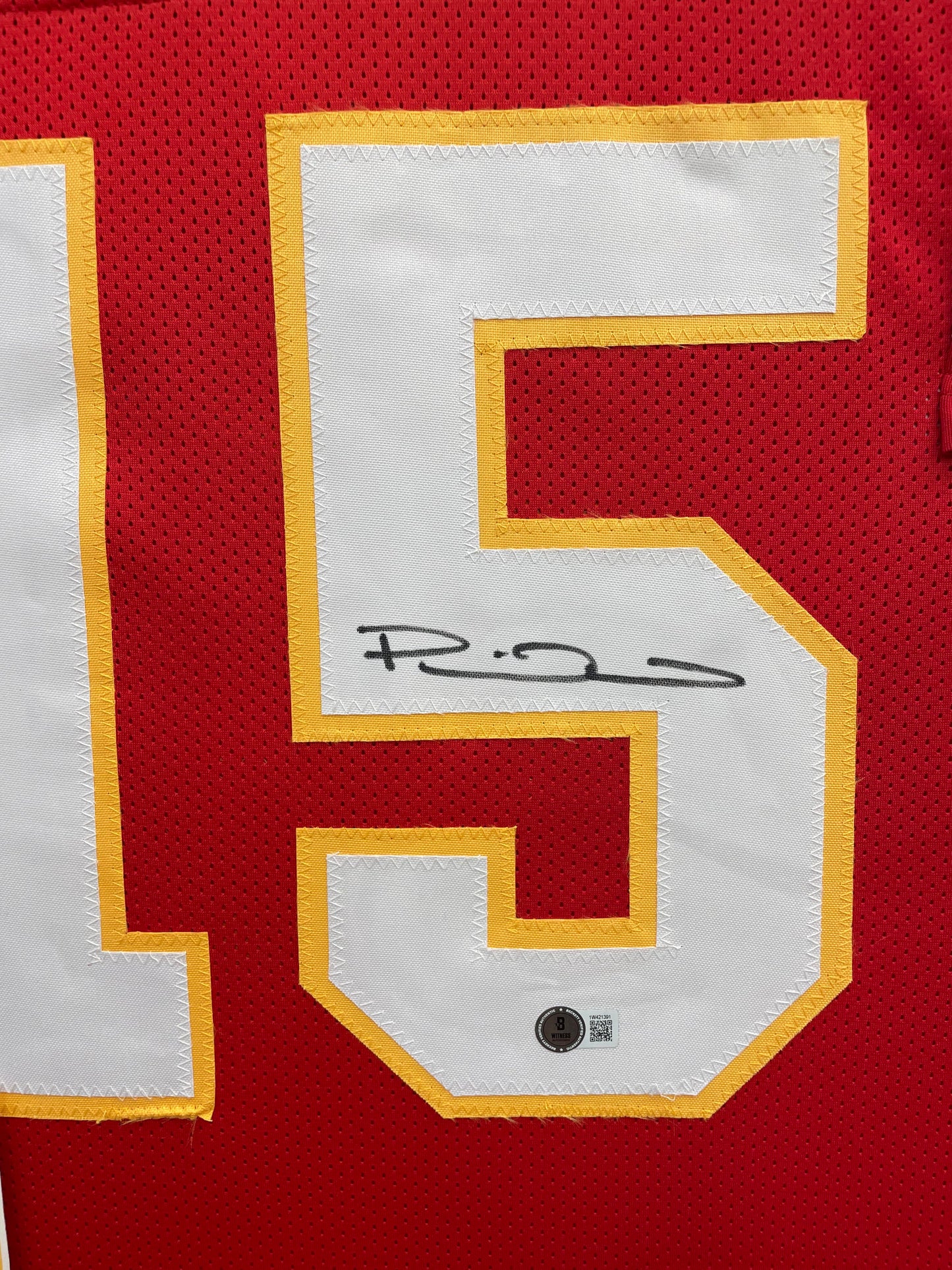 Patrick Mahomes Autographed Hand Signed Custom Framed Kansas City Chiefs Jersey - Beckett COA