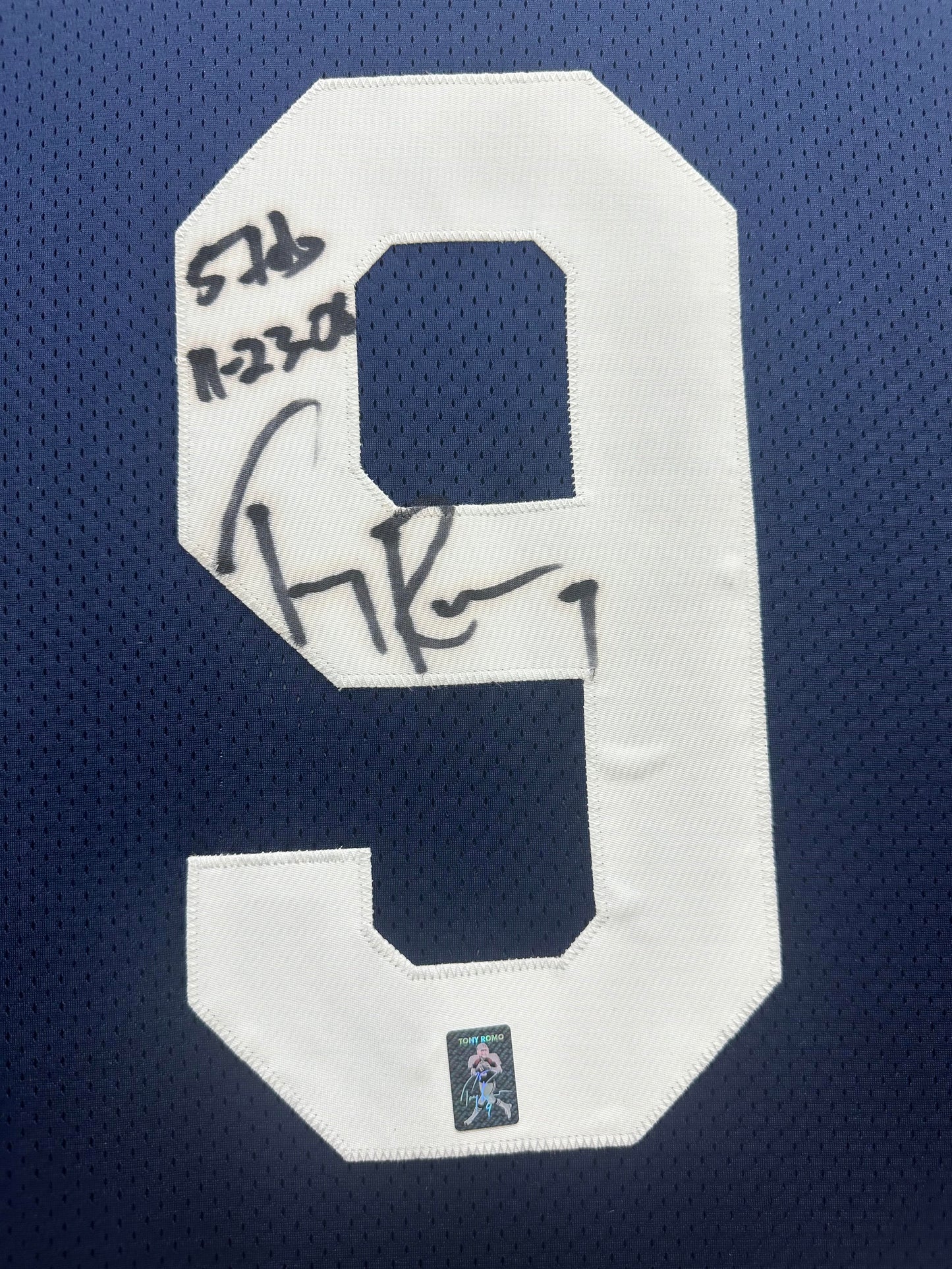 Tony Romo Autographed Hand Signed Custom Framed Dallas Cowboys Jersey