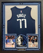 Luka Doncic Autographed Hand Signed Custom Framed Dallas Mavericks Jersey - JSA HOLO only