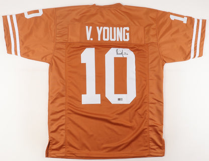 Vince Young Autographed Hand Signed Custom Texas Longhorns Jersey - Tristar COA