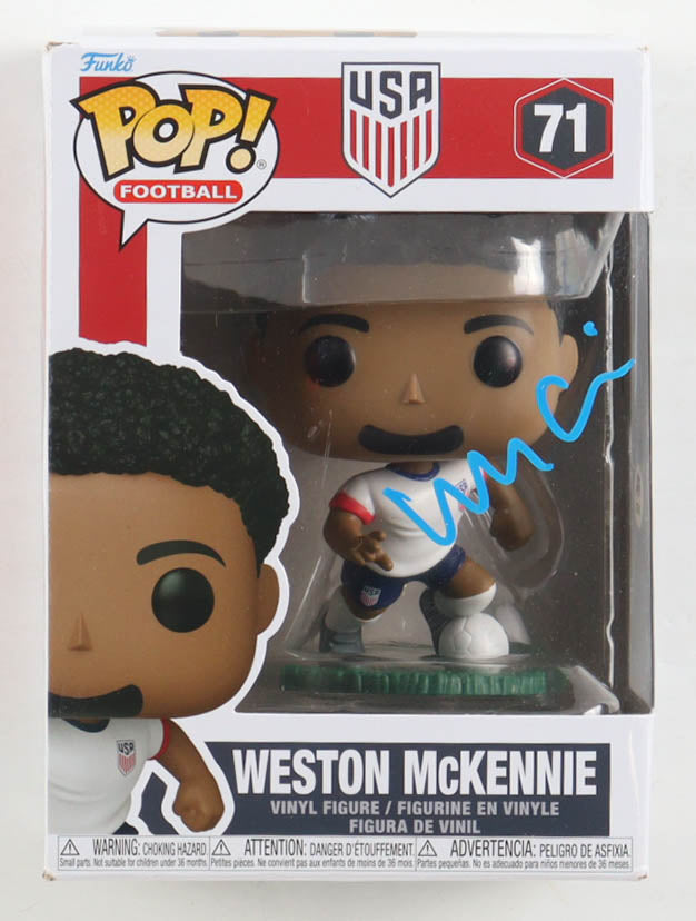 Weston Mckennie Autographed Hand Signed Funko Pop - PSA COA