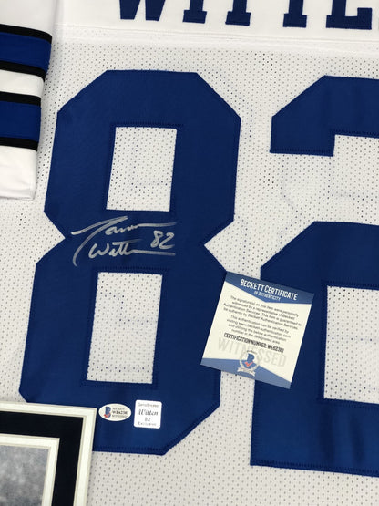 Jason Witten Autographed Hand Signed Custom Framed Dallas Cowboys Jersey